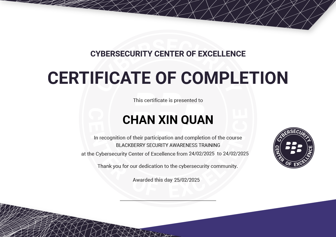 Certificate Placeholder